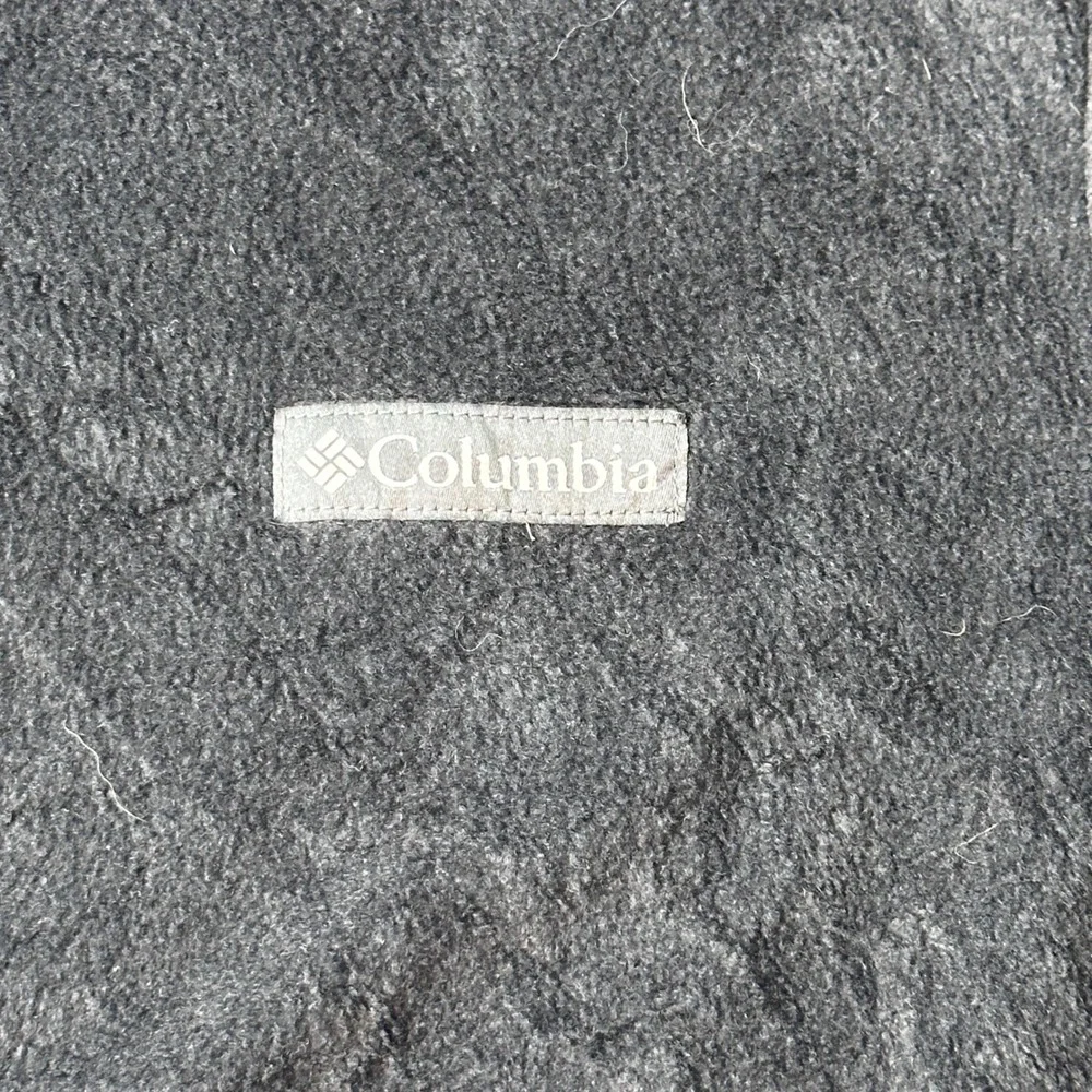 Columbia Fleece Vest Mens M Gray Full Zip Equipment Share AM1535 Mock Neck